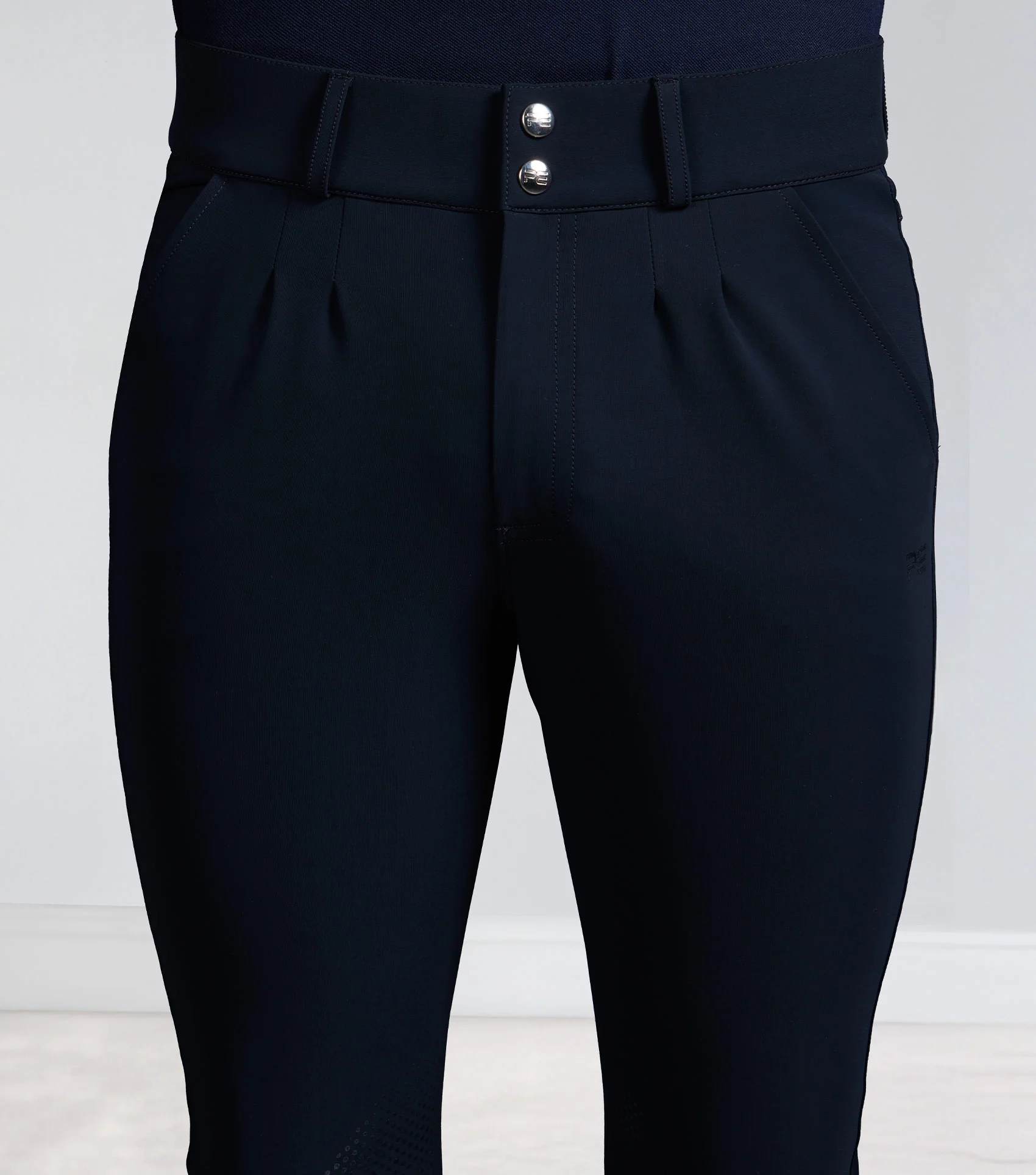 Verismo Men's Gel Knee Riding Breeches Navy - Image 3