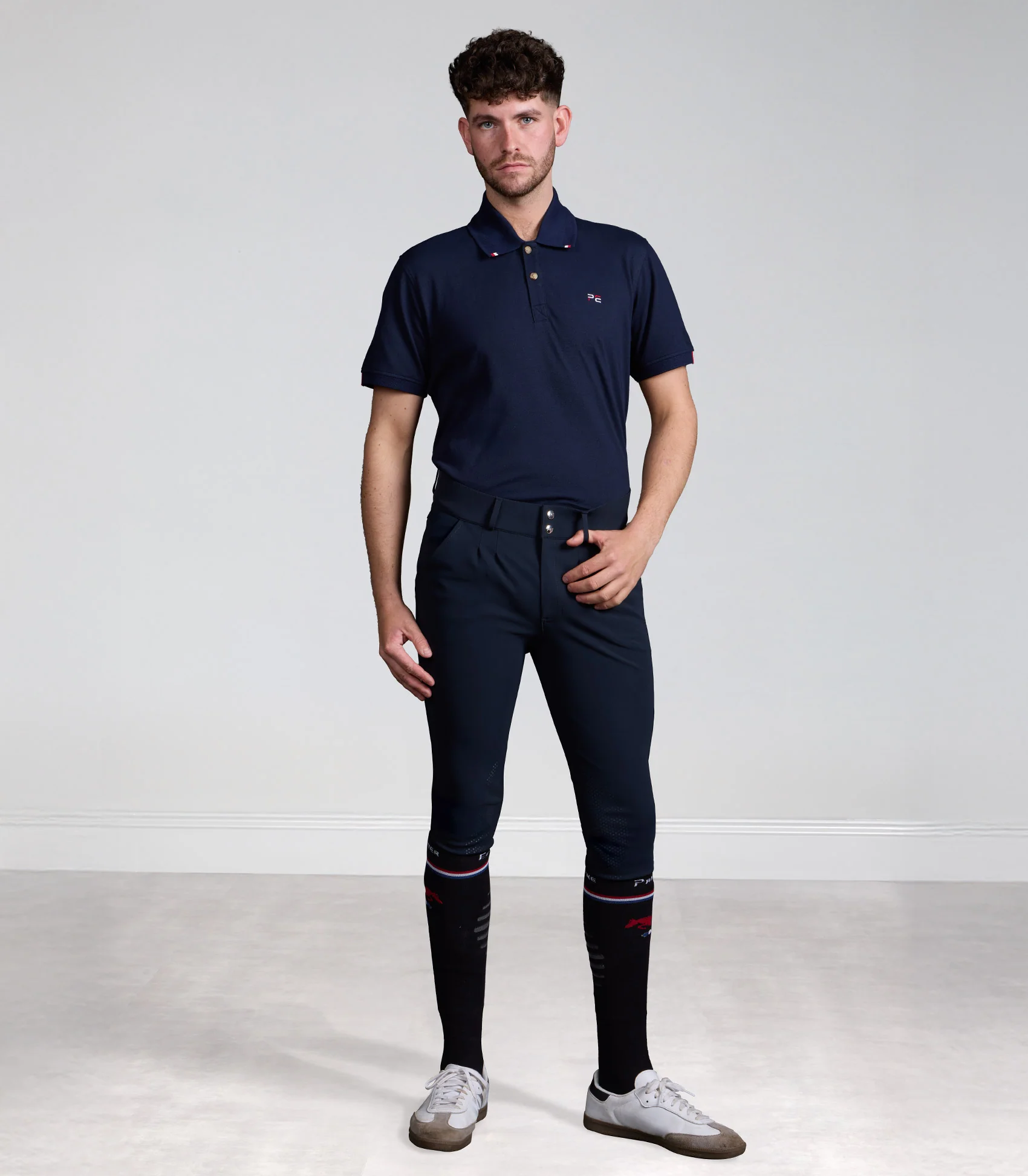 Verismo Men's Gel Knee Riding Breeches Navy - Image 6