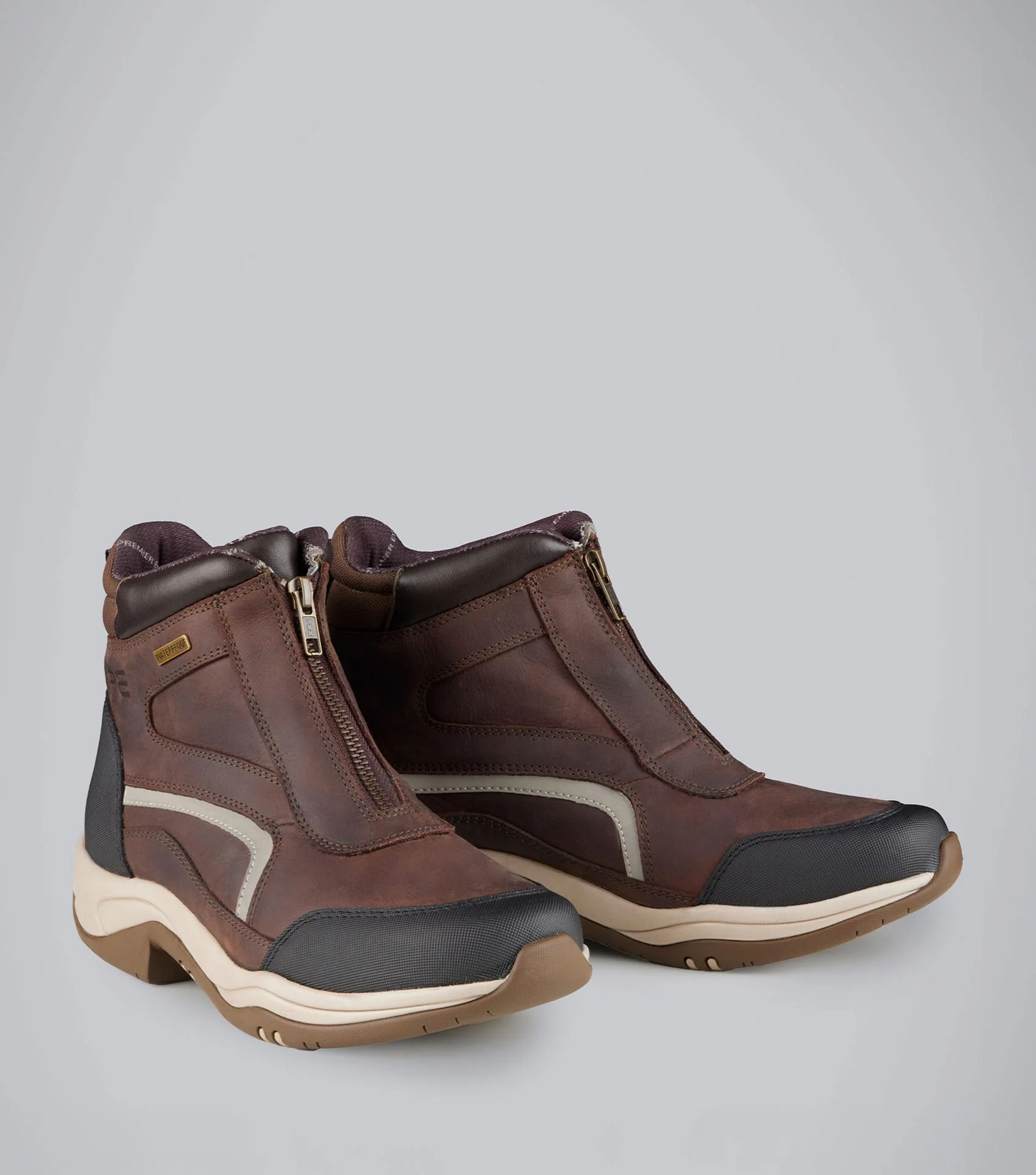 Vinci II Waterproof Zip Front Boots Brown - Image 6