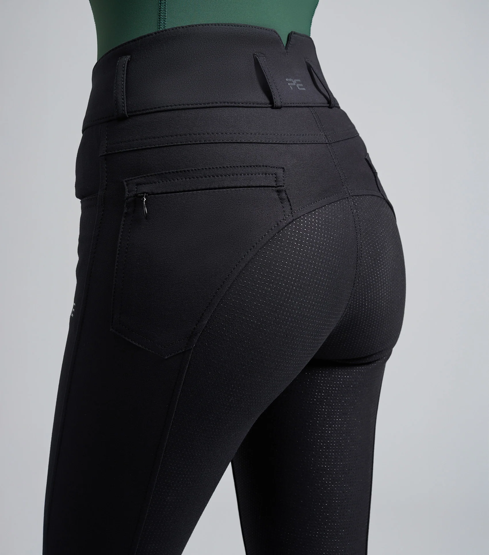 SALE - Virtue Ladies Full Seat Gel Riding Breeches Black - Image 3