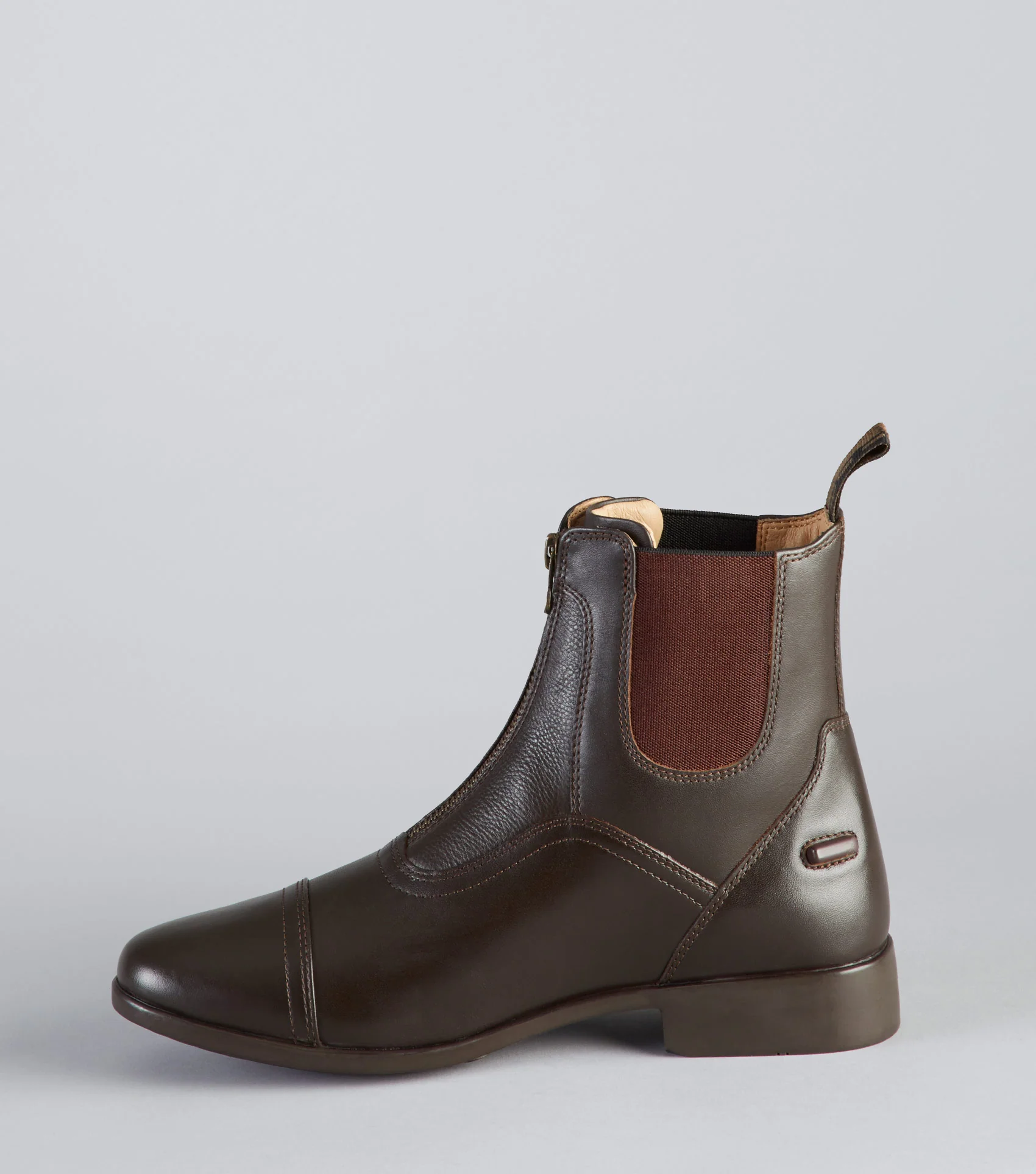 Virtus Leather Paddock Boots Brown - Image 3