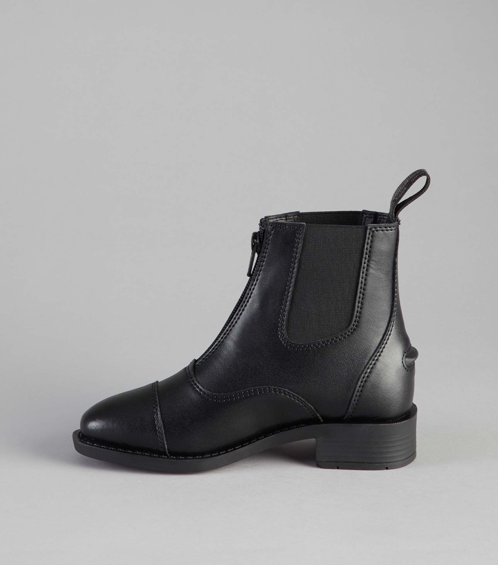 SALE - Volens Junior Synthetic Paddock Boots Black - Image 3