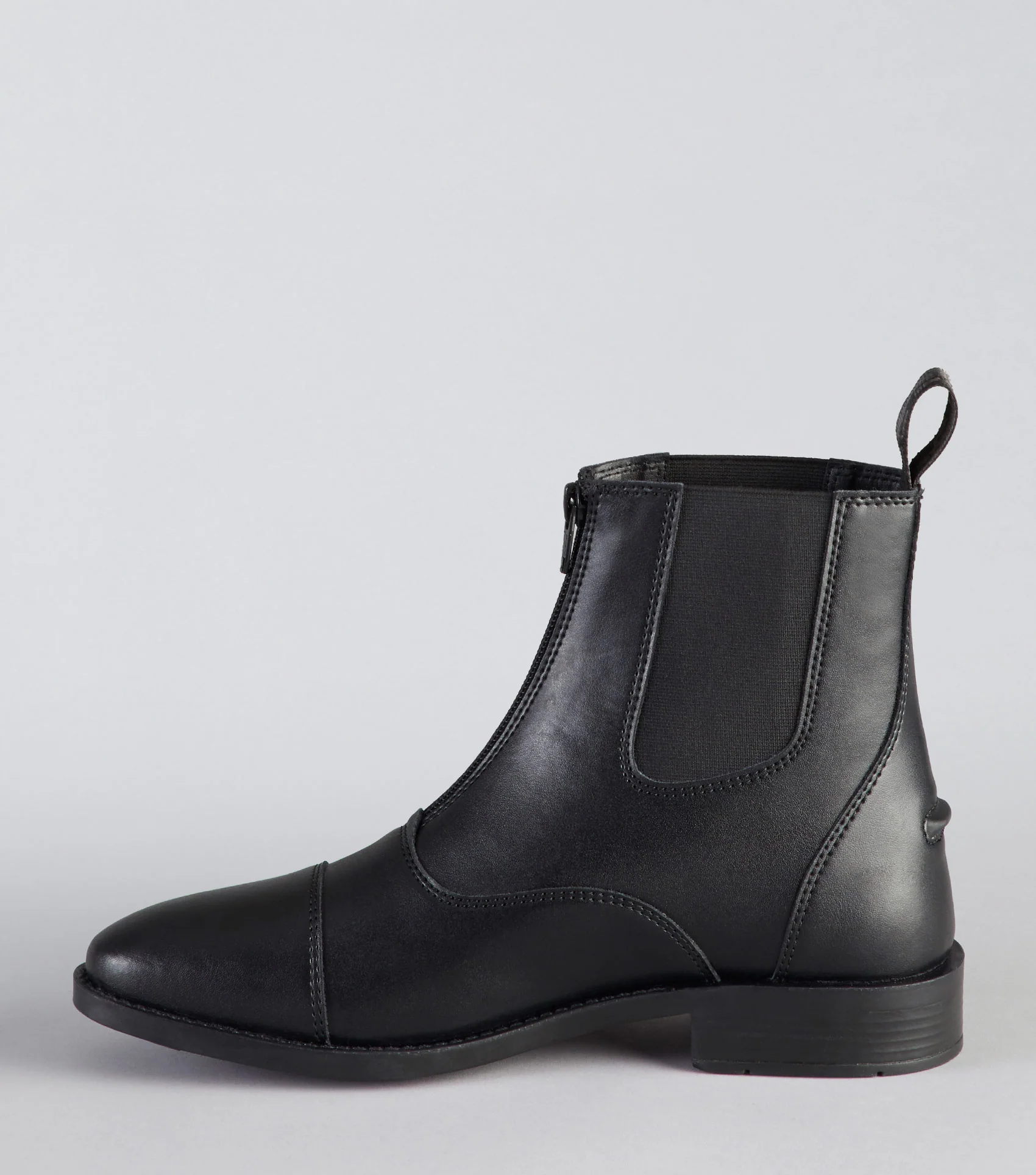 SALE - Volens Synthetic Paddock Boots Black - Image 3