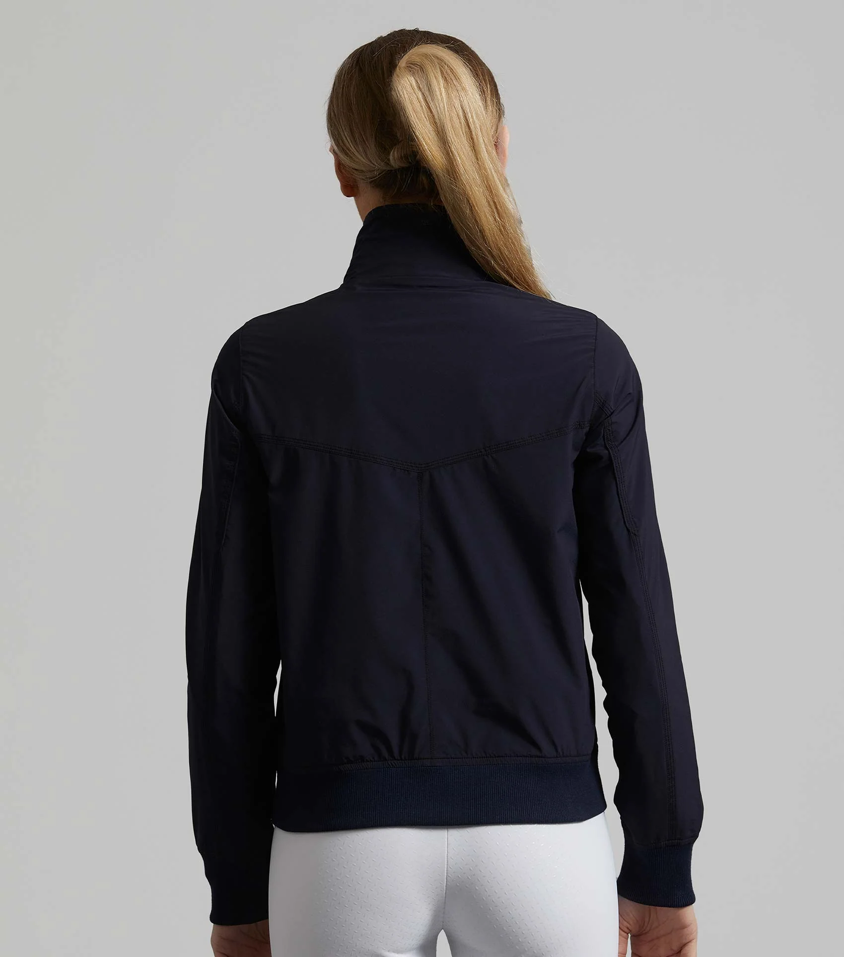 SALE - Voltana Ladies Riding Bomber Jacket Navy - Image 3