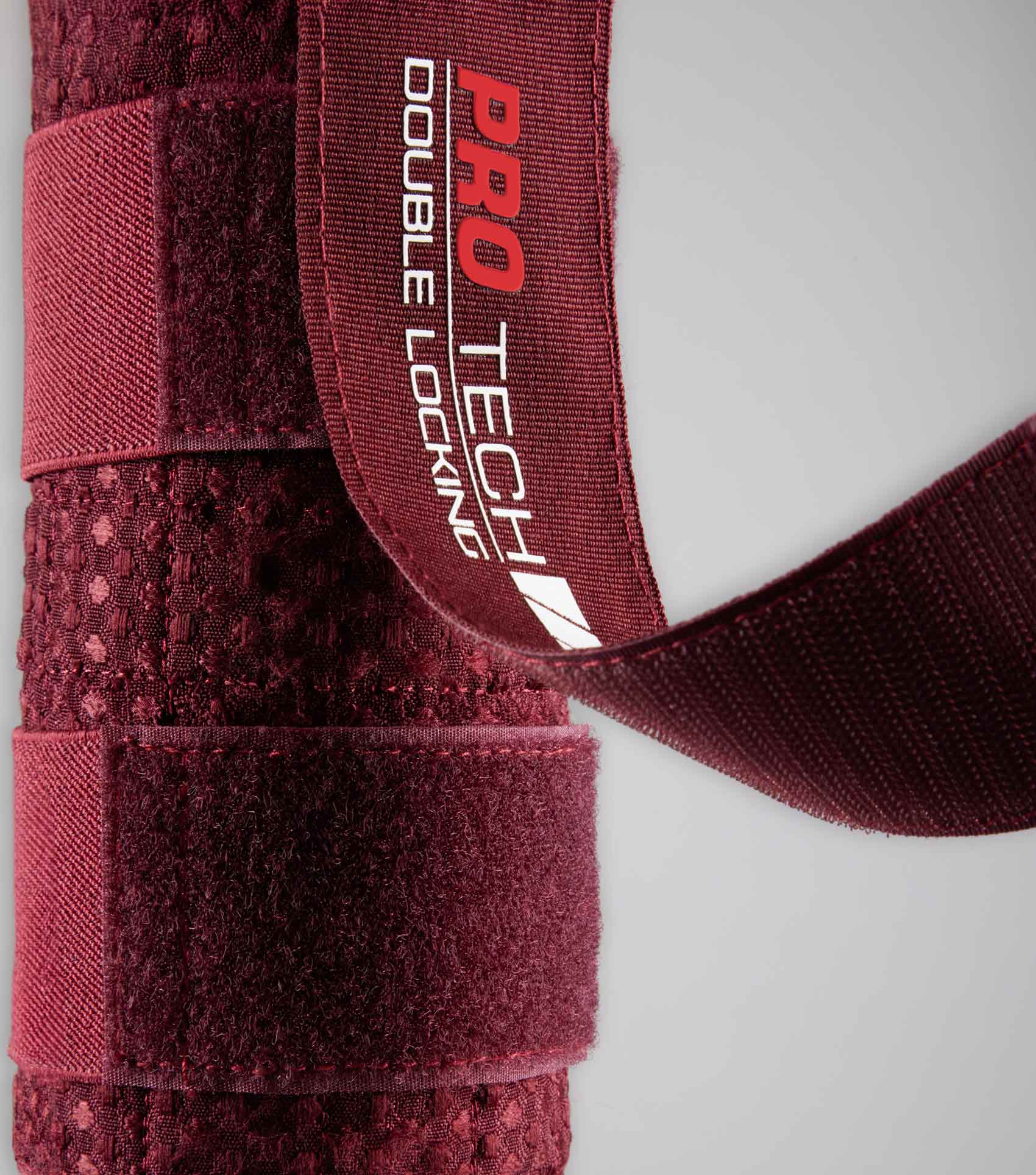Waffle Quilted Double Locking Tail Guard Burgundy - Image 4